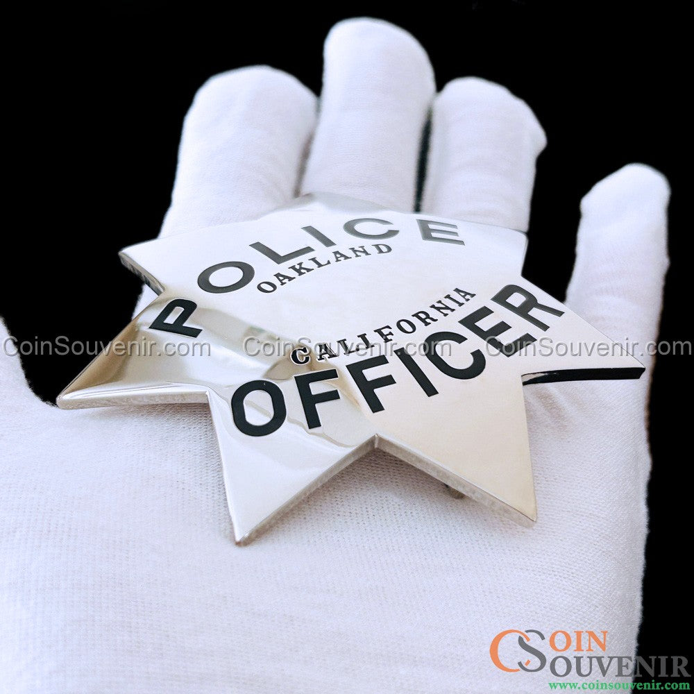 OPD Oakland Police Officer Star Badge Customizable Number