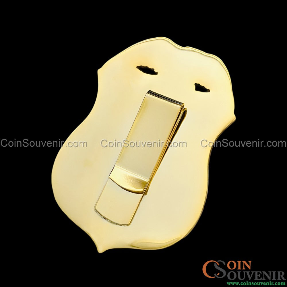 USCG U.S. Coast Guard Officer Badge Museum Quality *Wallet Clip Back*