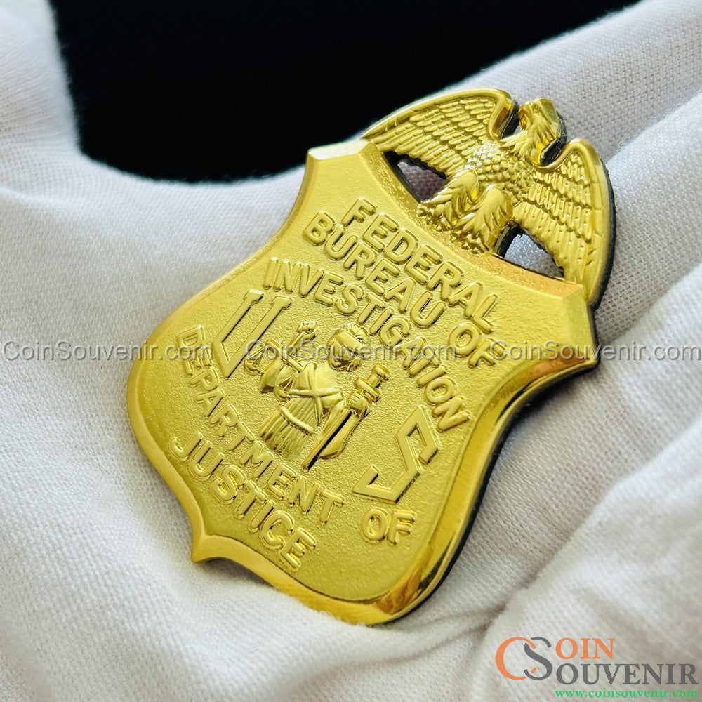 US FBI DOJ Special Agent Flat Badge Police Magnet 2.2"