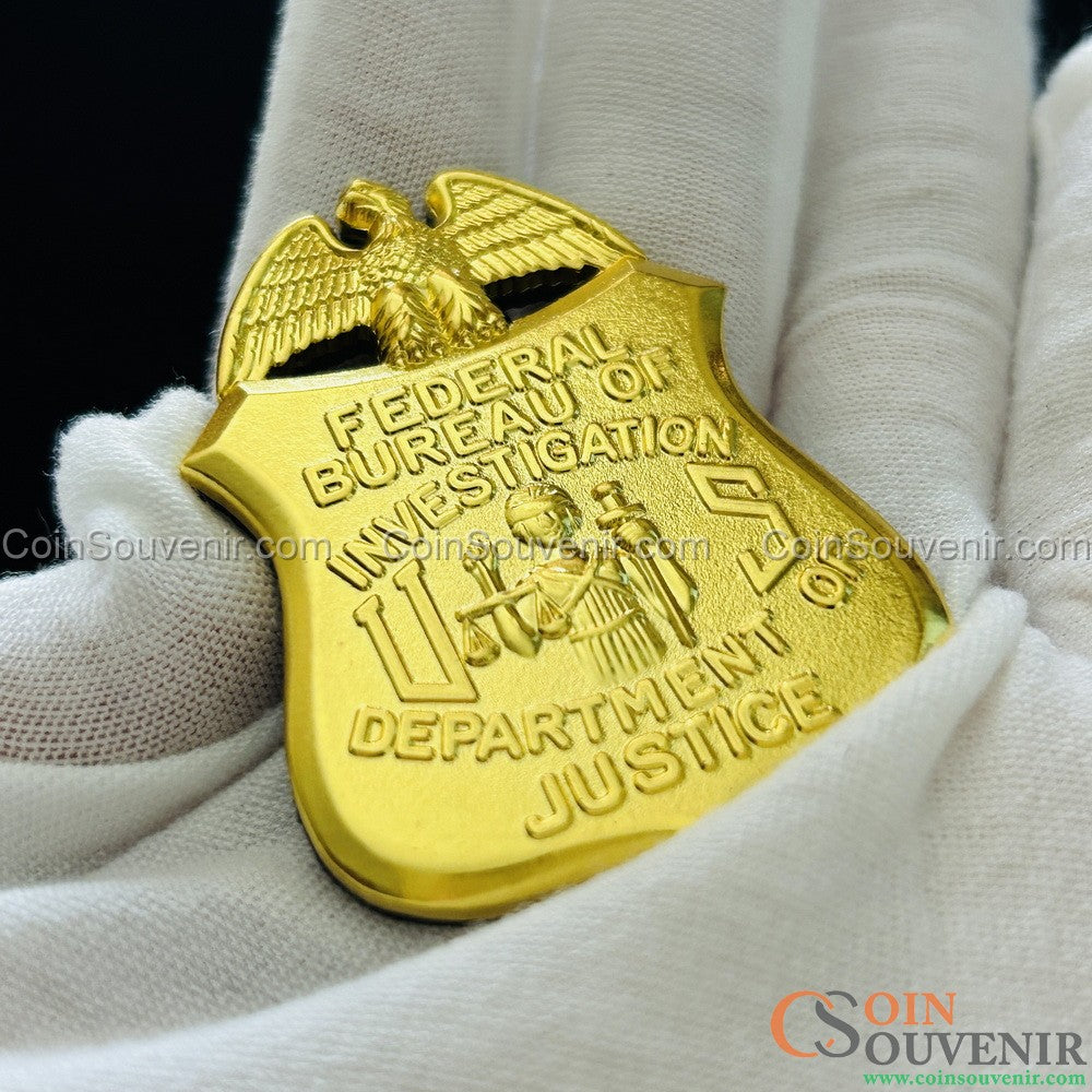 US FBI DOJ Special Agent Flat Badge Police Magnet 2.2"