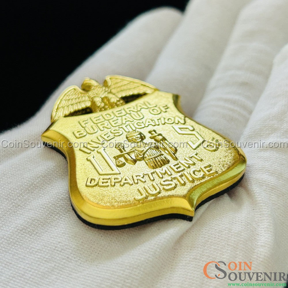 US FBI DOJ Special Agent Flat Badge Police Magnet 2.2"