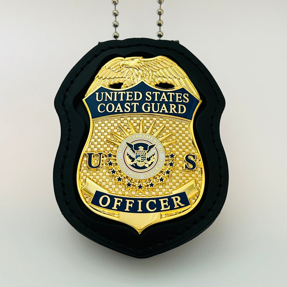 USCG U.S. Coast Guard Officer Badge Museum Quality *Wallet Clip Back*