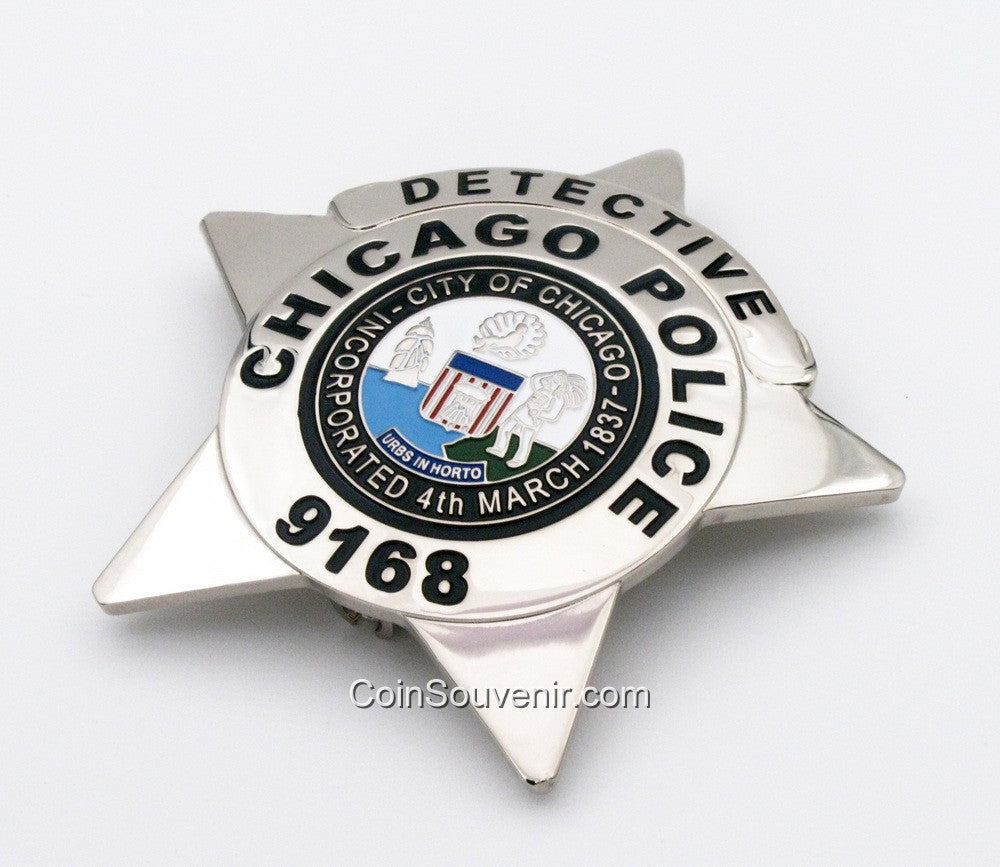 CPD Chicago Detective Police Abzeichen Nr. 9168 Genaue Replik