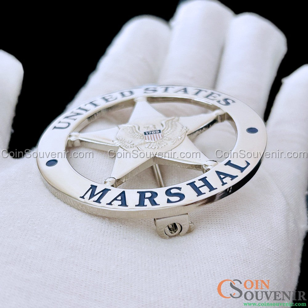 Justified Raylan Givens U.S. Marshal Flat Badge TV Show Prop Replica