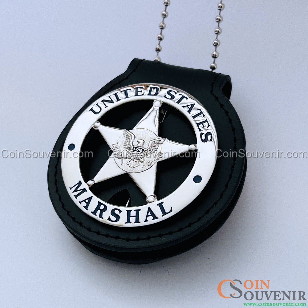 Justified Raylan Givens U.S. Marshal Flat Badge TV Show Prop Replica