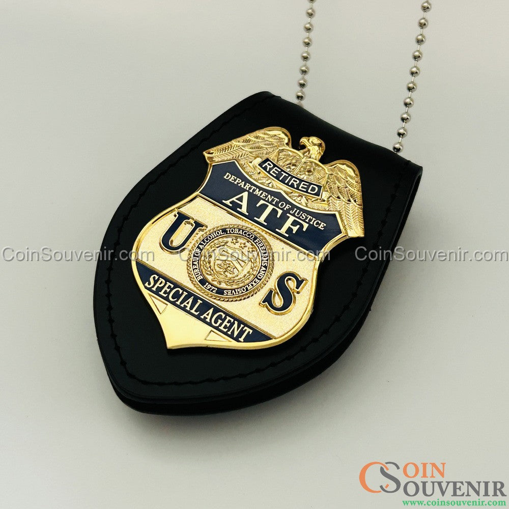ATF Special Agent Retired Badge Premium Enamel Museum Quality
