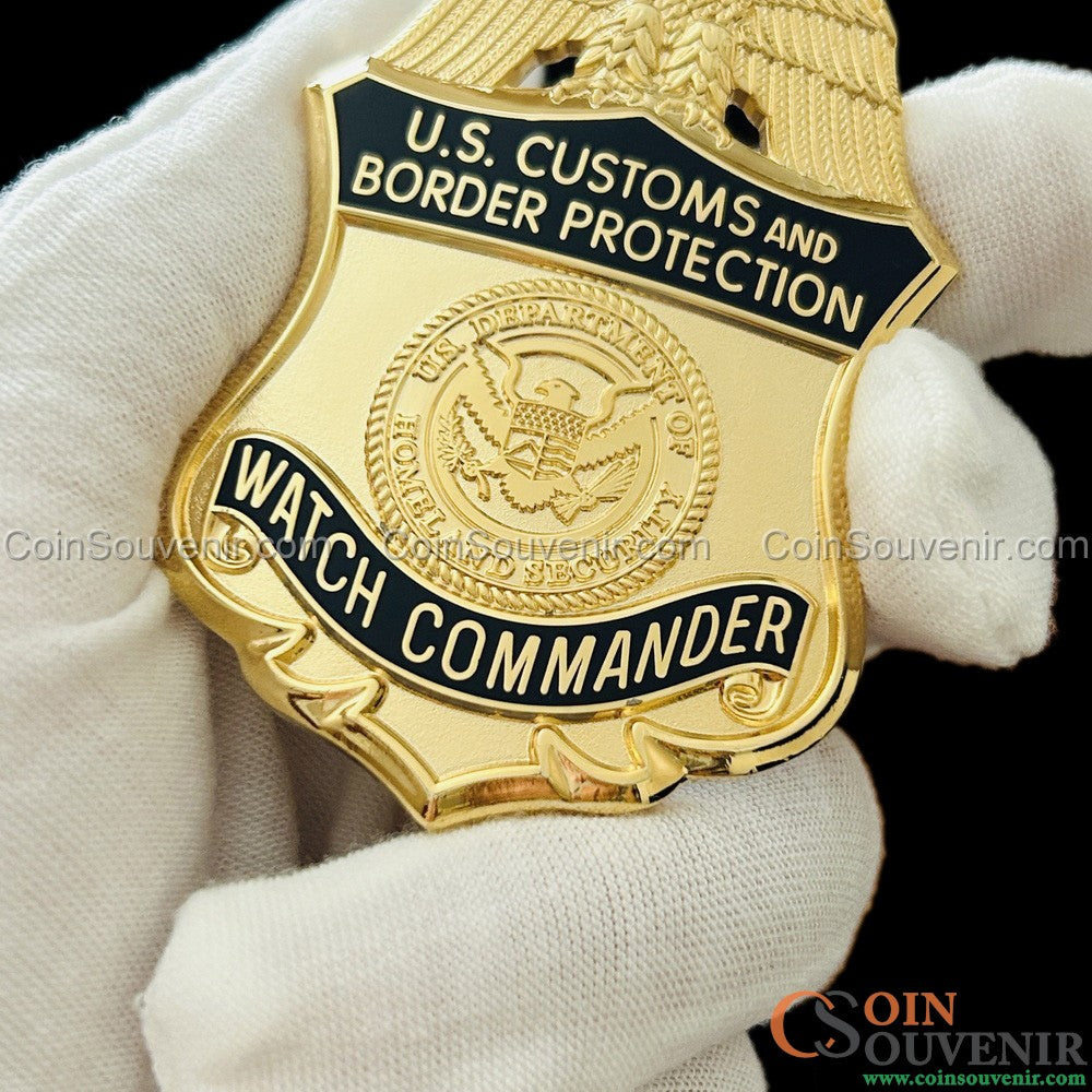 US CBP Watch Commander Badge Premium Enamel Museum Quality