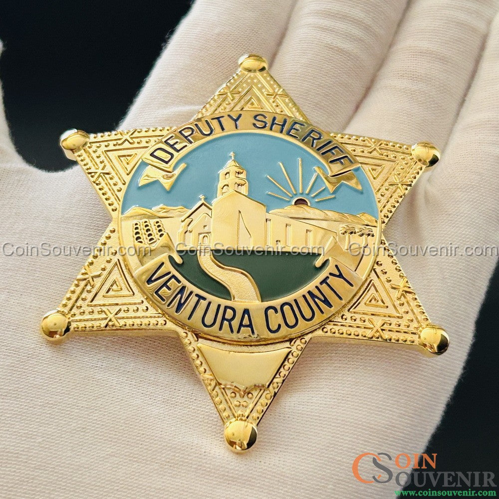 VCSO Ventura County Deputy Sheriff Star Badge Museum Quality