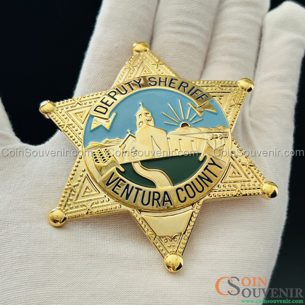 VCSO Ventura County Deputy Sheriff Star Badge Museum Quality