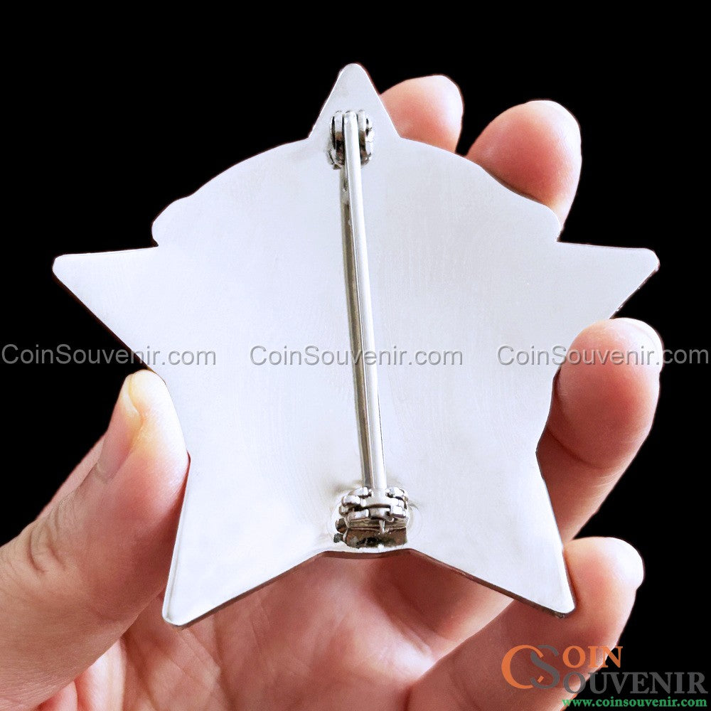 CPD Chicago Polizeioffizier-Abzeichen Nr. 3036, Replik aus massivem Kupfer