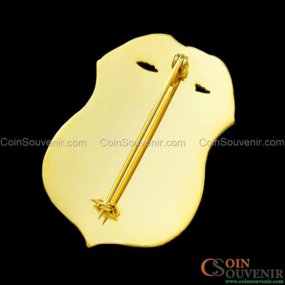 USCG U.S. Coast Guard Officer Badge Museum Quality *Safety Pin Back*