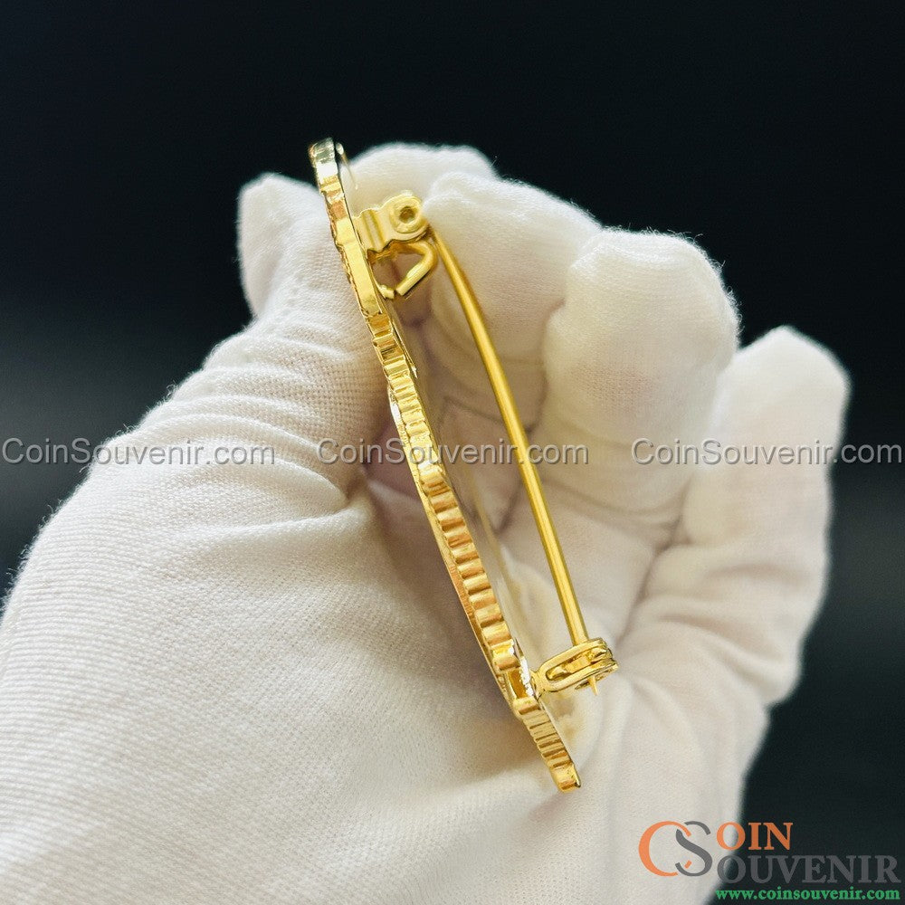 US DEA TFO Task Force Officer Badge Gold