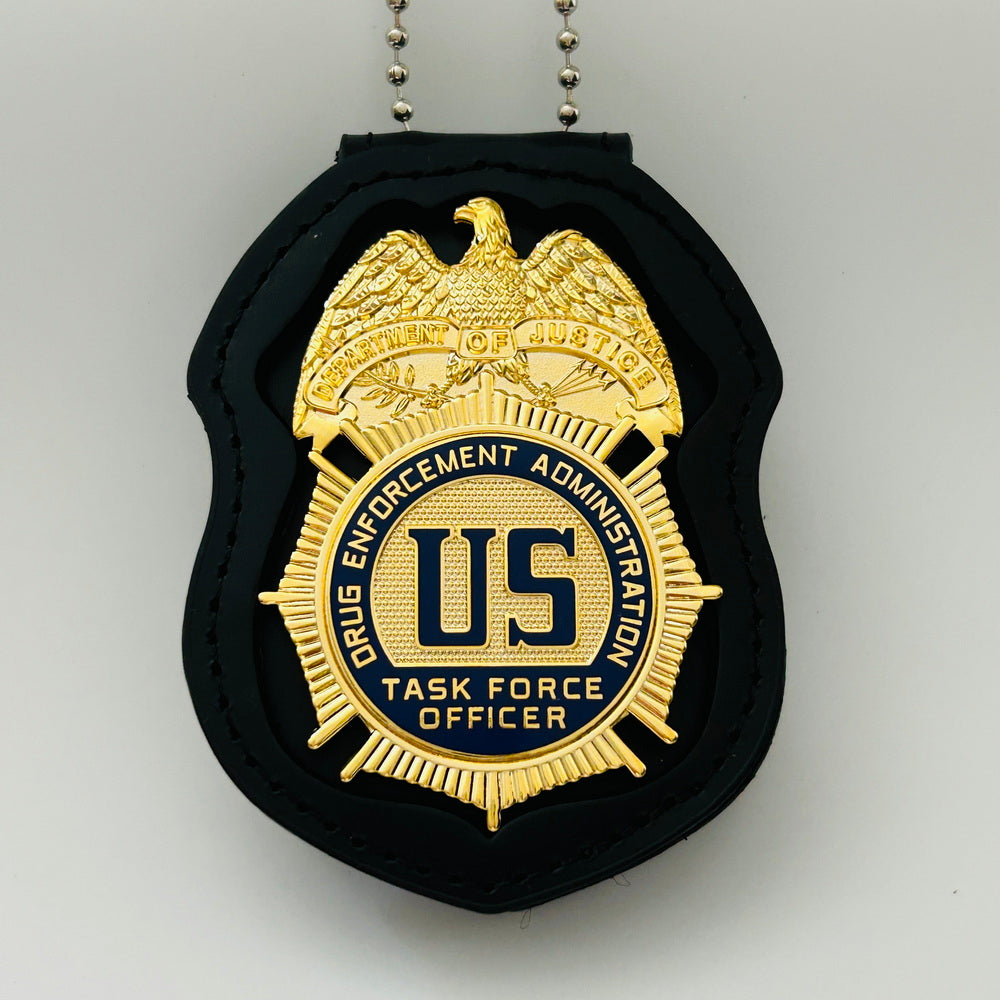 US DEA TFO Task Force Officer Badge Gold