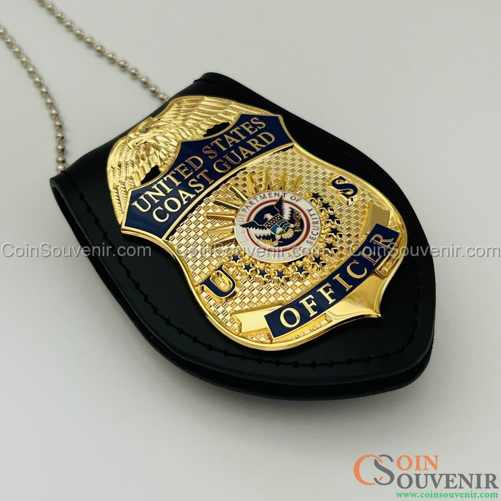 USCG U.S. Coast Guard Officer Badge Museum Quality *Safety Pin Back*