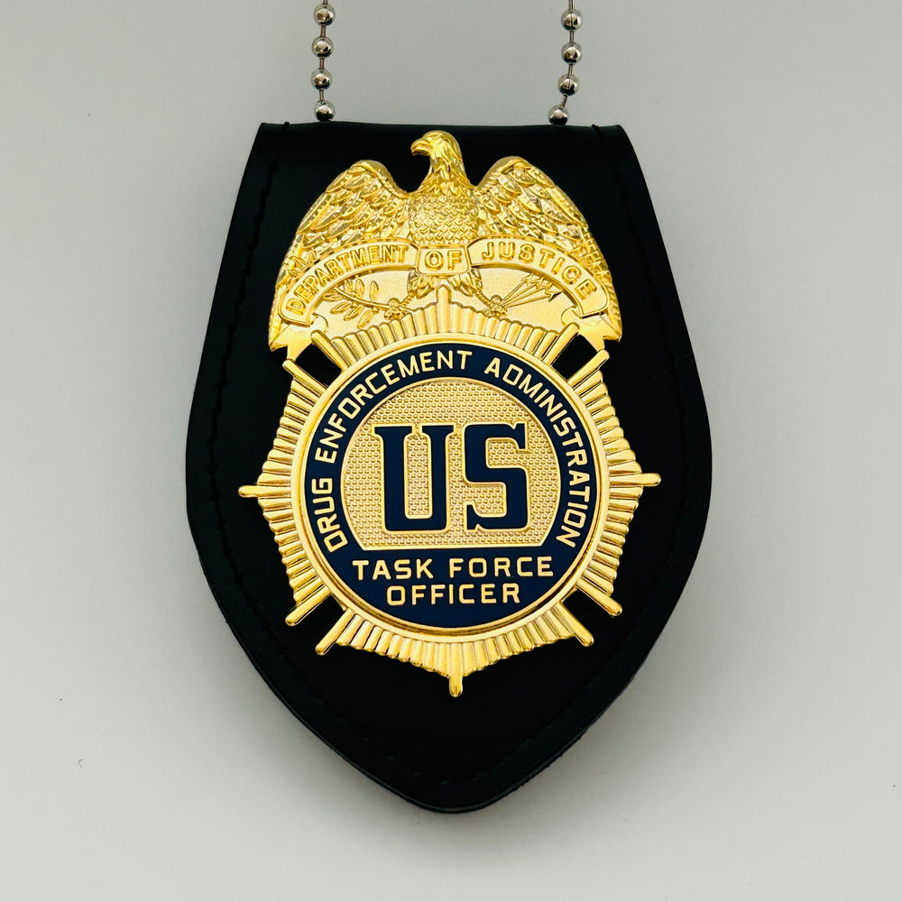 US DEA TFO Task Force Officer Badge Gold