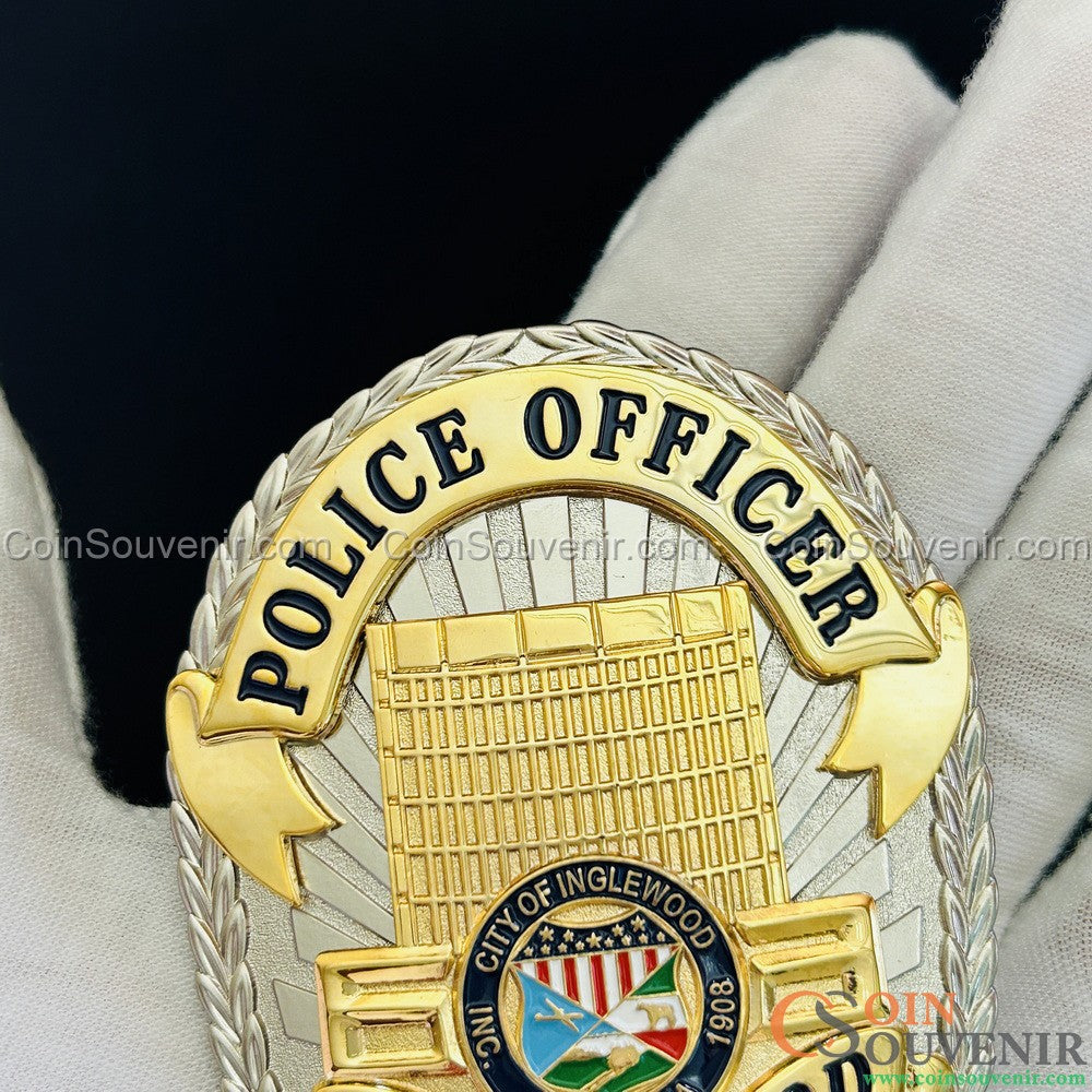 US IPD Inglewood Police Officer Badge