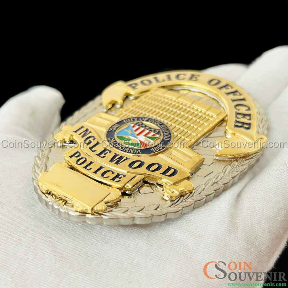 US IPD Inglewood Police Officer Badge