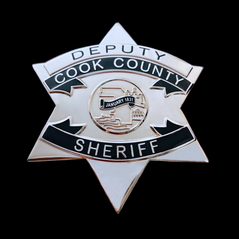 CCSO Cook County Sheriff Star Deputy Badge Premium Enamel Exact Replica