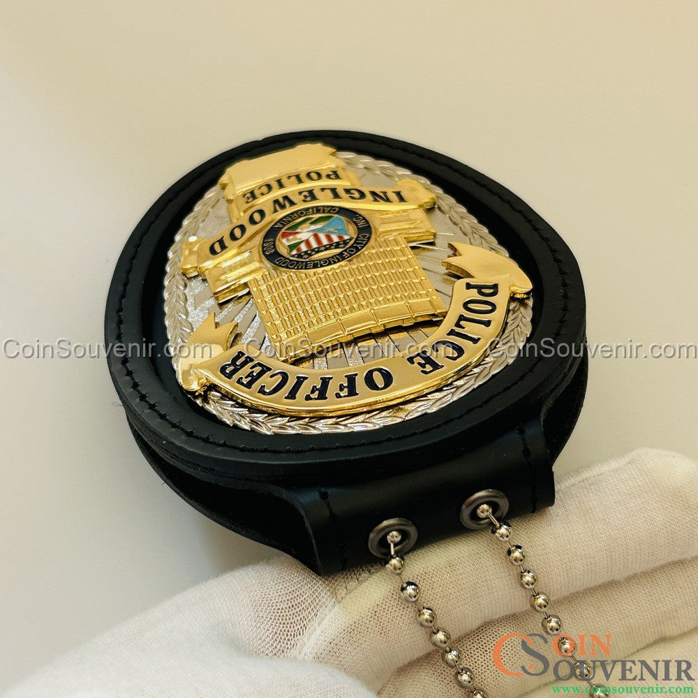 US IPD Inglewood Police Officer Badge