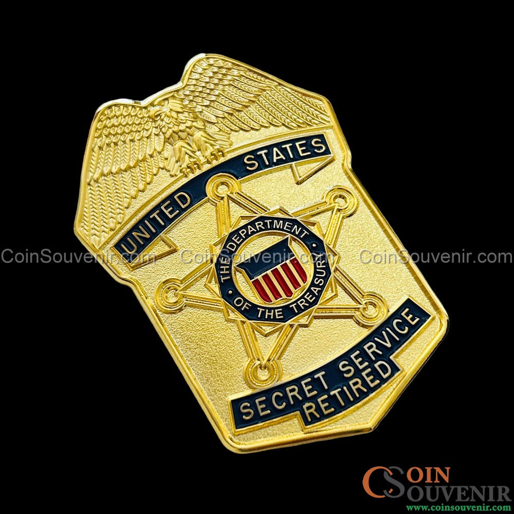 RETIRED USSS U.S. Treasury Secret Service Badge Retirement Gift