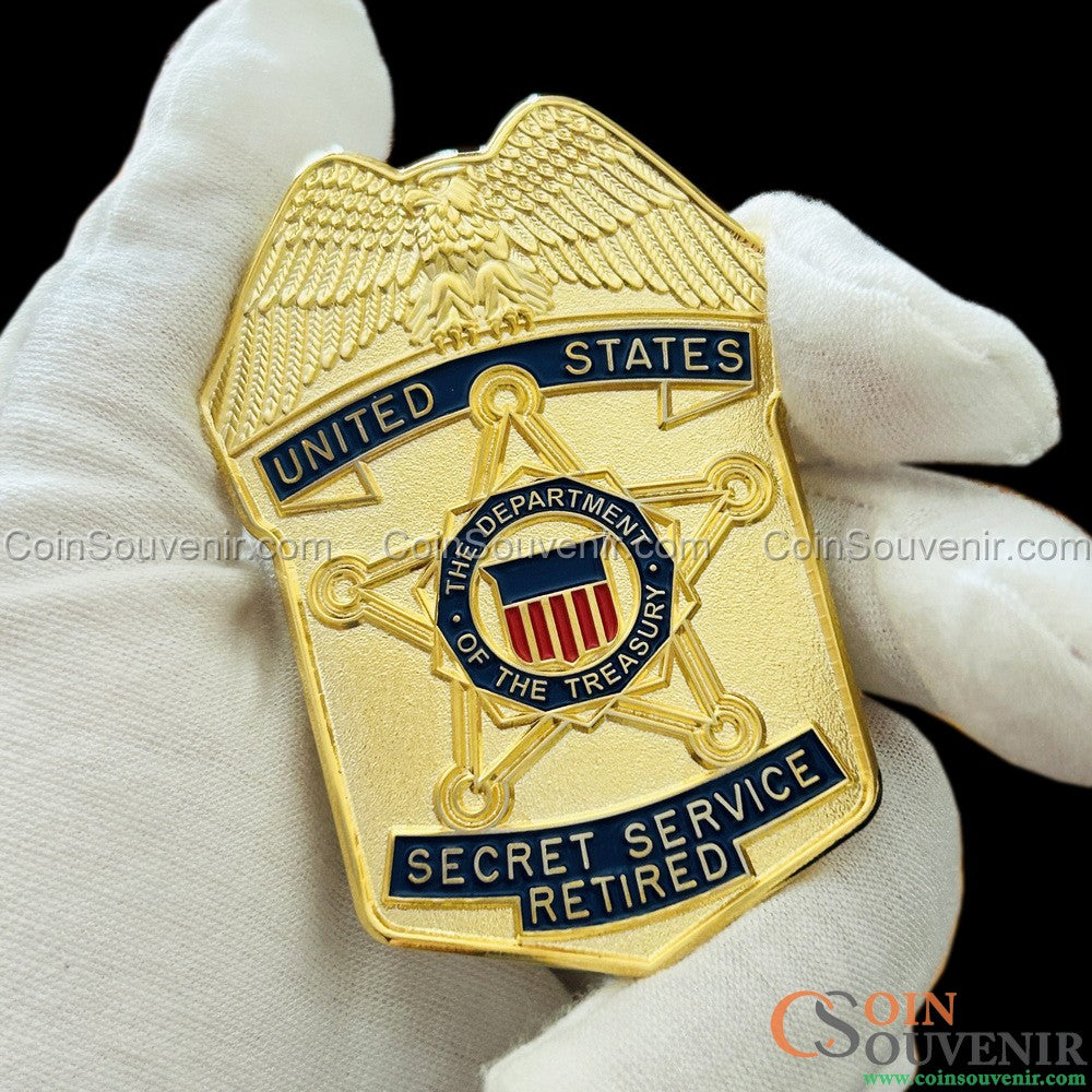 RETIRED USSS U.S. Treasury Secret Service Badge Retirement Gift