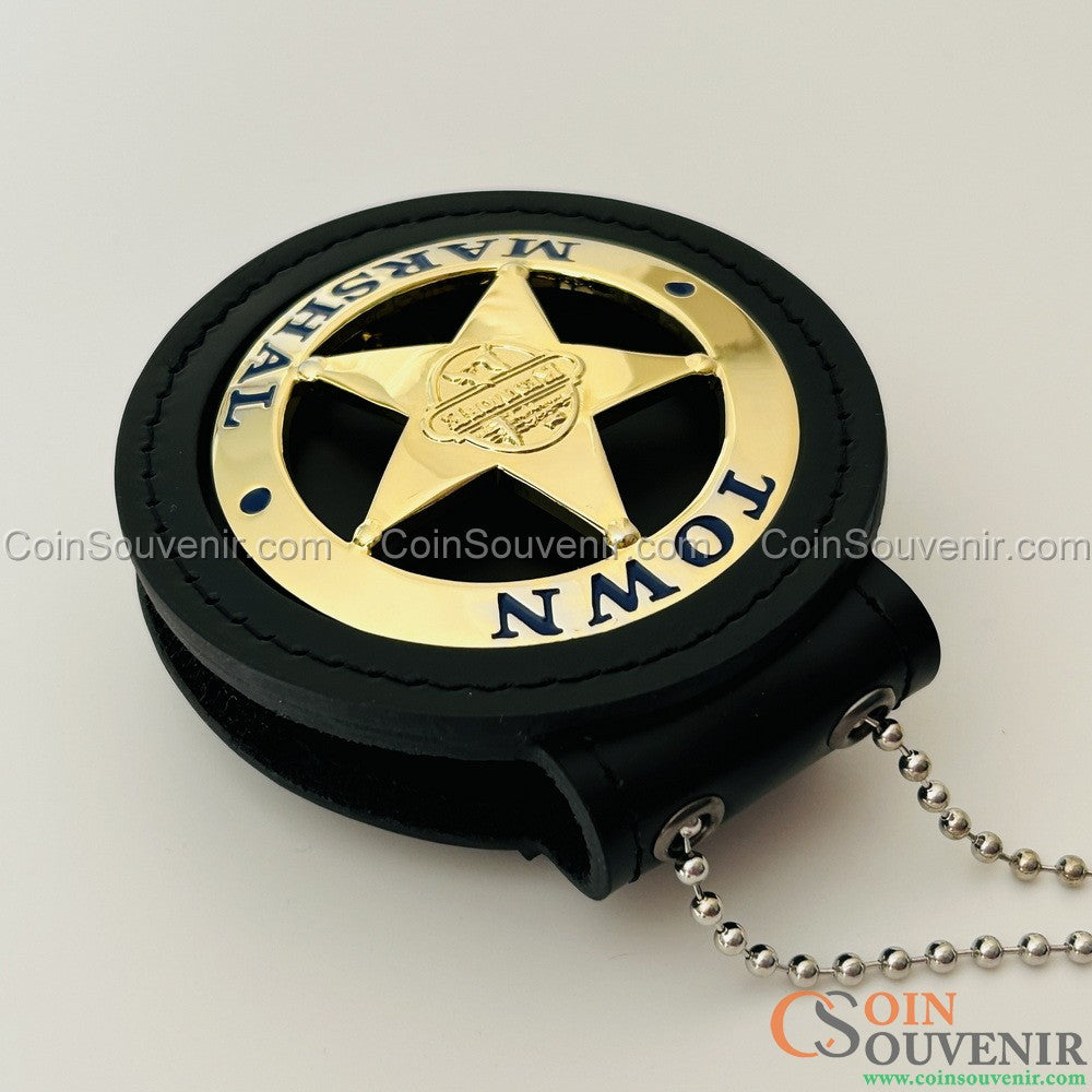 Kenmore Town Marshal Polizeiabzeichen in Gold