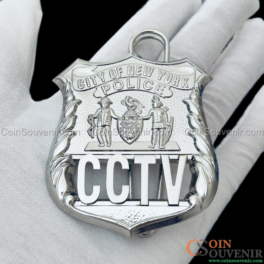 NYPD CCTV Officer Shield New Yorker Polizeiabzeichen Kreatives Ruhestandsgeschenk