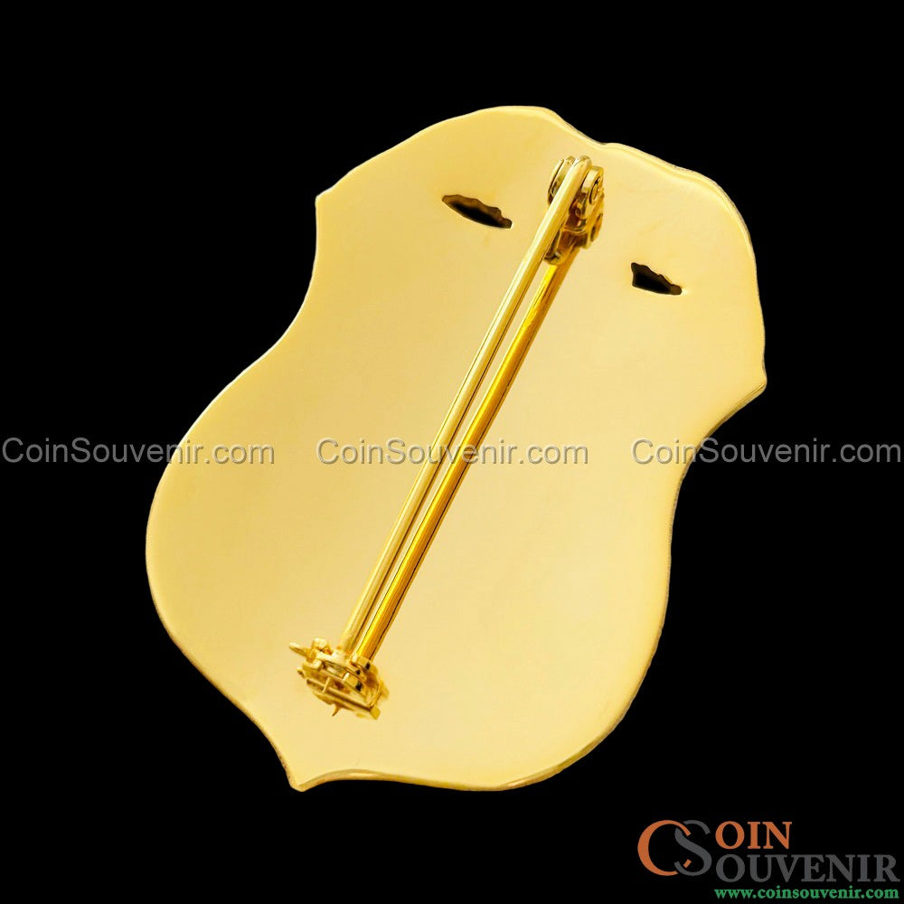 US ICE TFO Task Force Officer Badge Gold