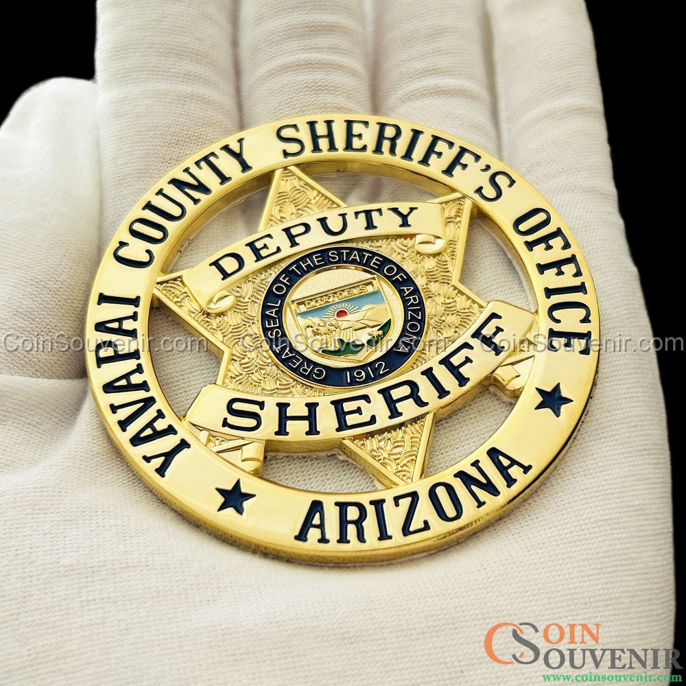 YCSO Deputy Sheriff Arizona Yavapai County Sheriff's Office Flat Badge