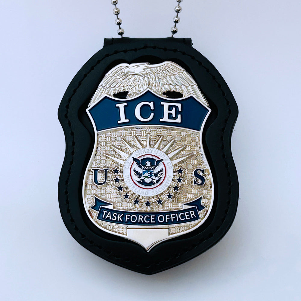 US ICE TFO Task Force Officer Badge Silver