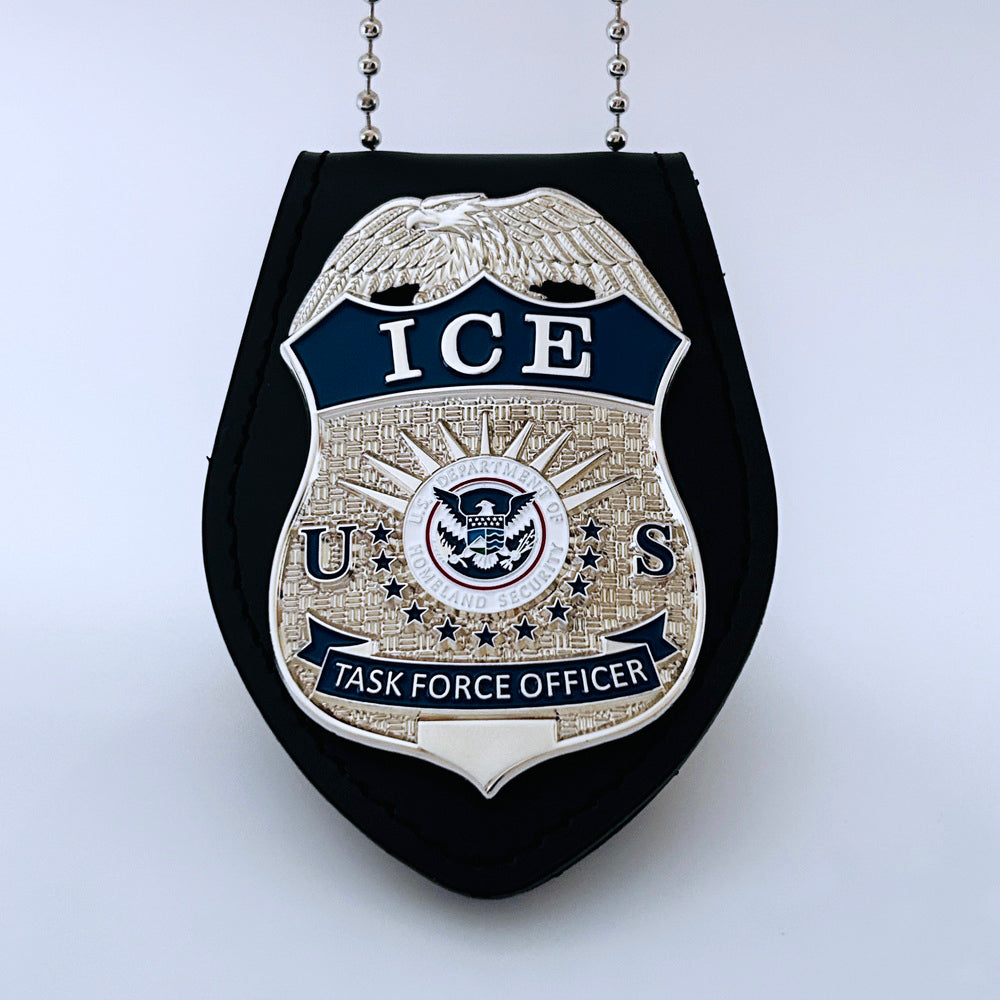 US ICE TFO Task Force Officer Badge Silver