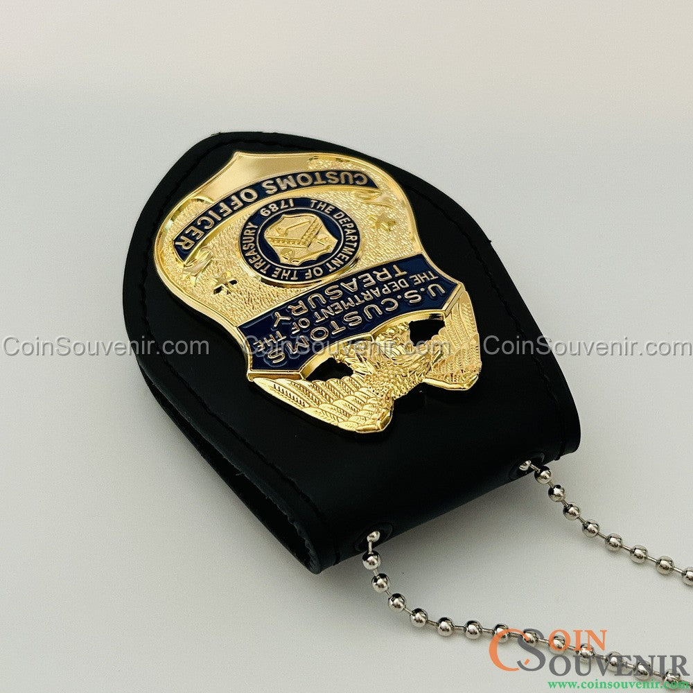 U.S. Customs Treasury Customs Officer Badge MUSEUM QUALITY