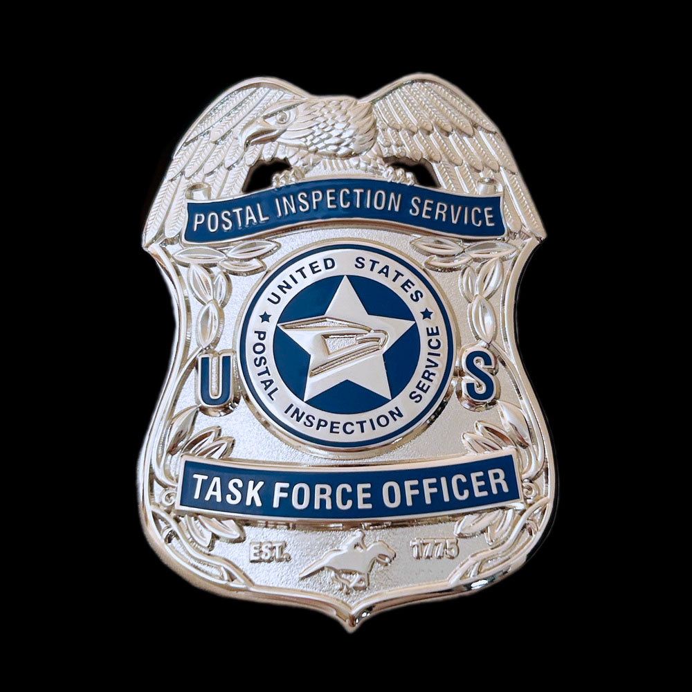 USPIS TFO U.S. Postal Inspection Service Task Force Officer Badge Silver
