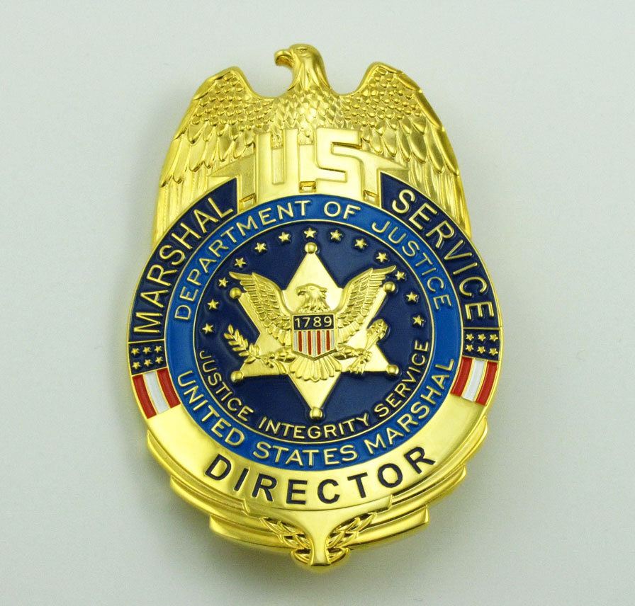 5 USMS U.S. Marshal Service Badges Set