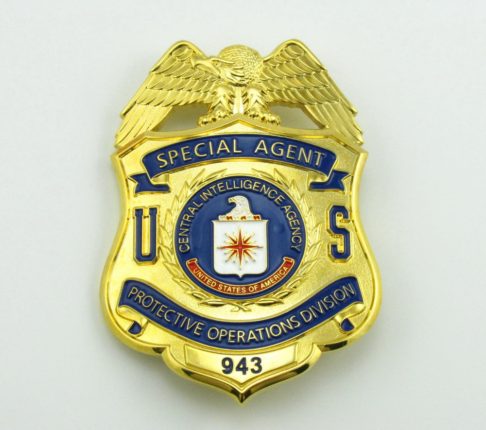 5 CIA U.S. Central Intelligence Agency Badges Set