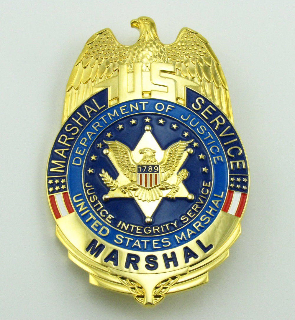 5 USMS U.S. Marshal Service Badges Set