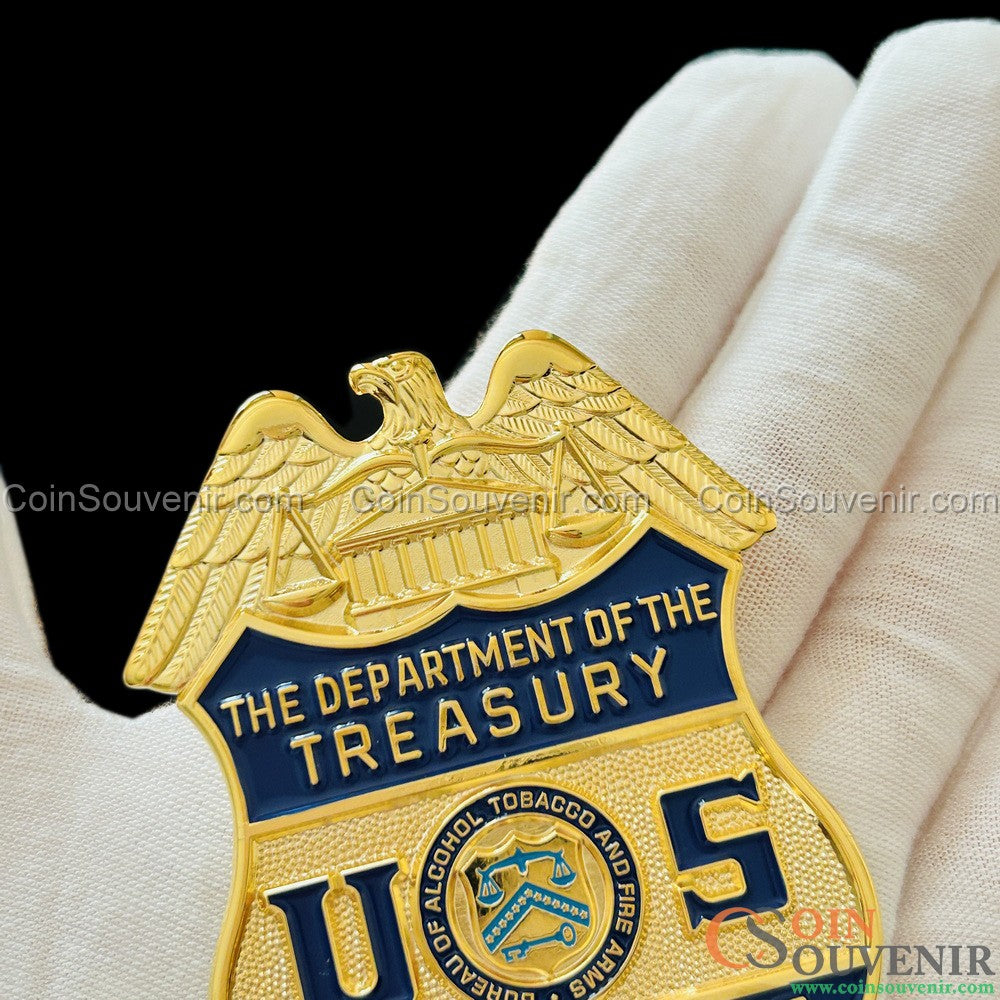 USDT U.S. Department of Treasury ATF Special Agent Badge Wallet Clip Back
