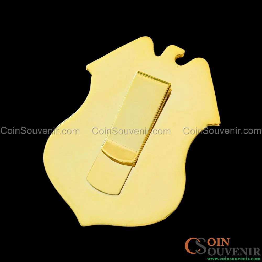 USDT U.S. Department of Treasury ATF Special Agent Badge Wallet Clip Back