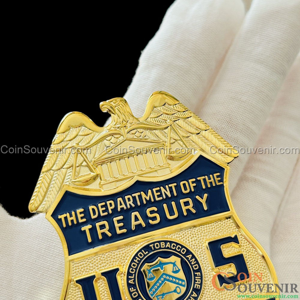 USDT U.S. Department of Treasury ATF Special Agent Badge 1972-2002