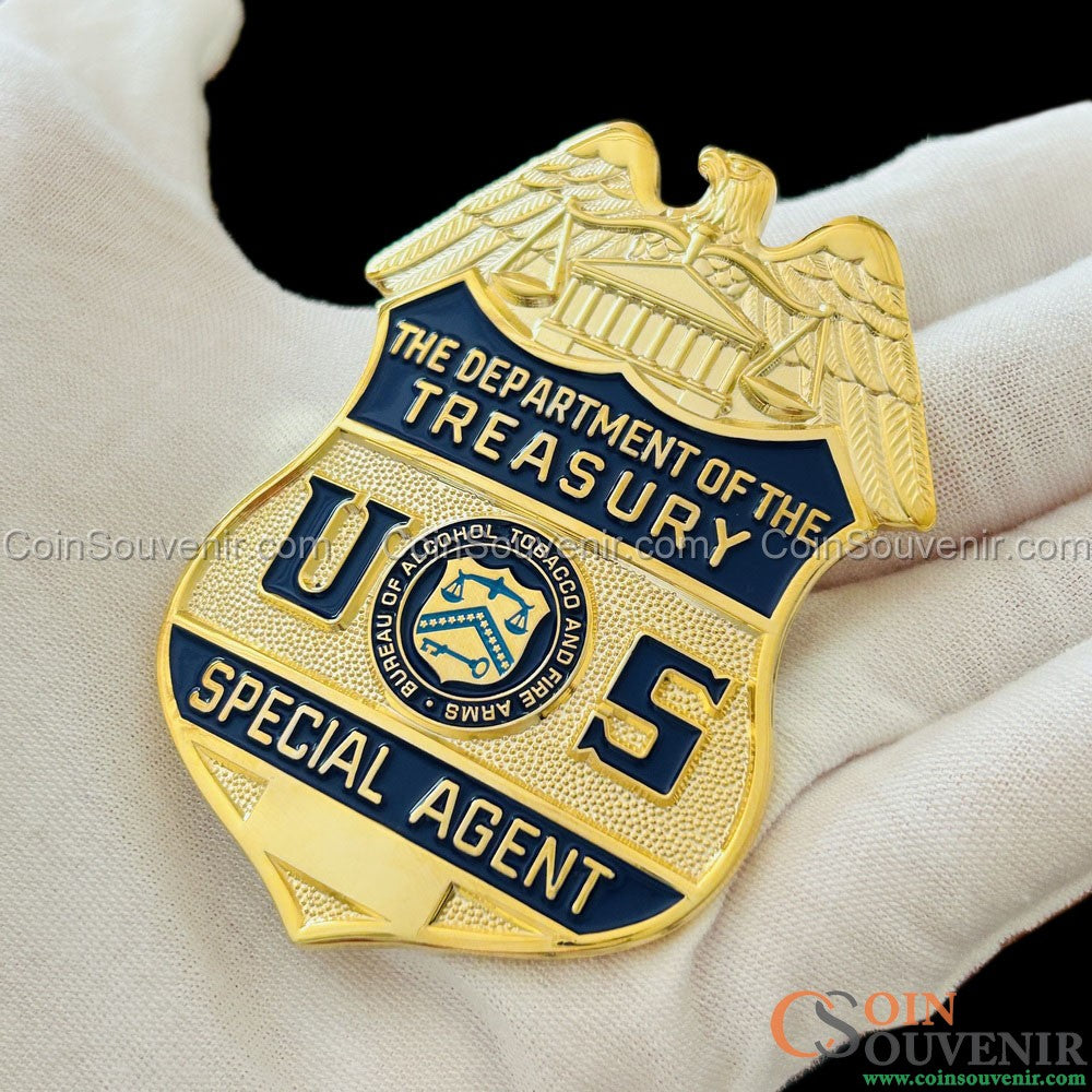 USDT U.S. Department of Treasury ATF Special Agent Badge 1972-2002