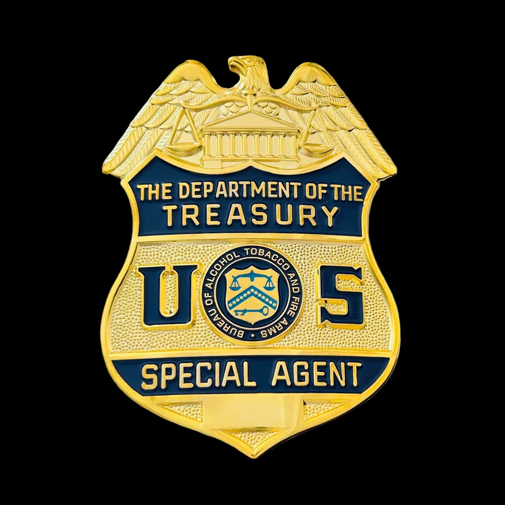 USDT U.S. Department of Treasury ATF Special Agent Badge 1972-2002