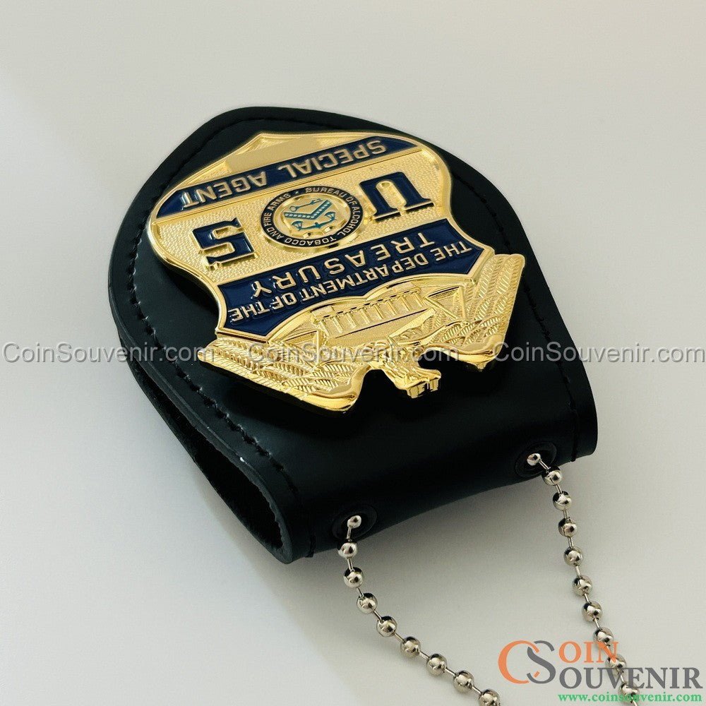 USDT U.S. Department of Treasury ATF Special Agent Badge Wallet Clip Back