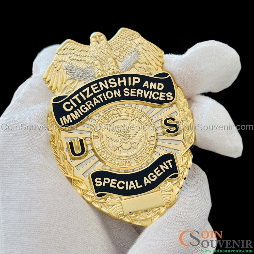 USCIS Citizenship and Immigration Services Special Agent Badge Museum Quality
