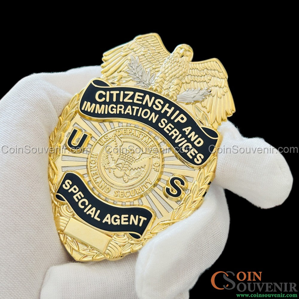 USCIS Citizenship and Immigration Services Special Agent Badge Museum Quality