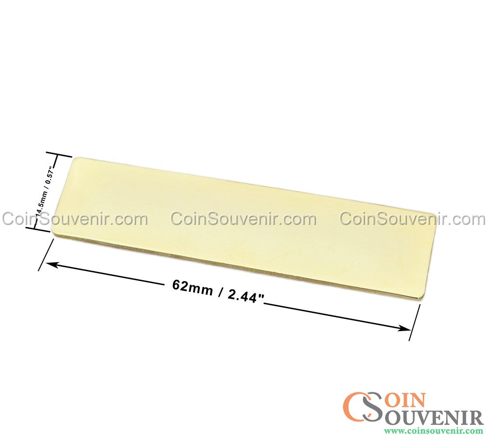 Anpassbare Namensschildleiste aus massivem Kupfer mit doppelten Schraubpfostenmuttern