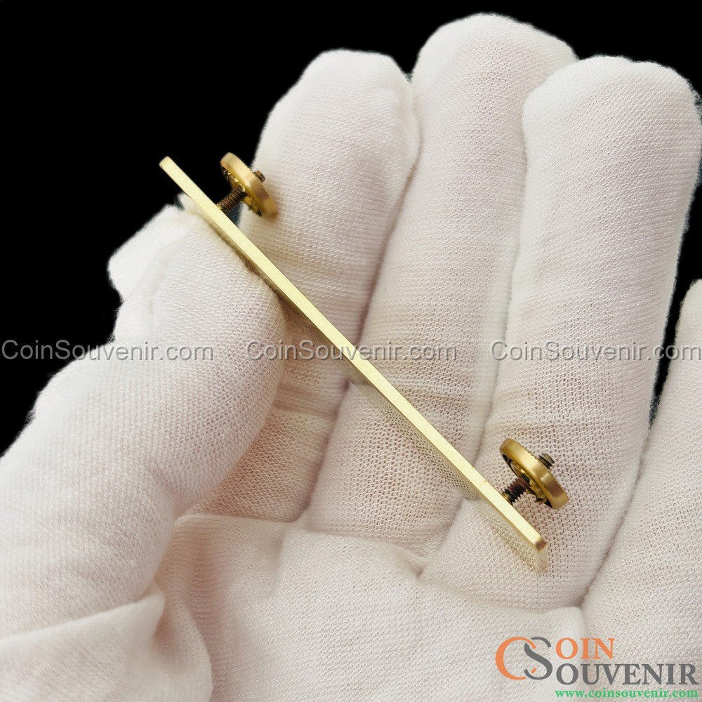 Anpassbare Namensschildleiste aus massivem Kupfer mit doppelten Schraubpfostenmuttern