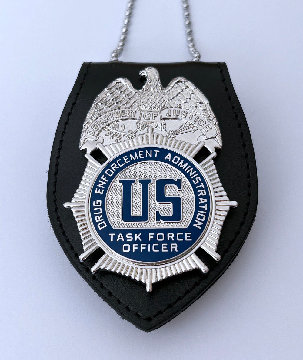 US DEA TFO Task Force Officer Badge Solid Copper Replica Movie Props