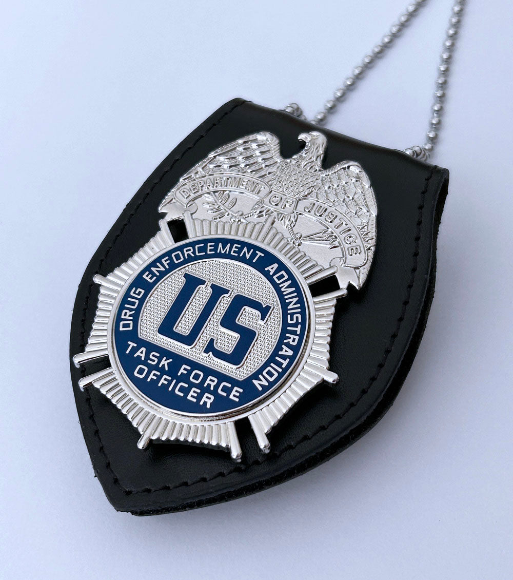 US DEA TFO Task Force Officer Badge Solid Copper Replica Movie Props