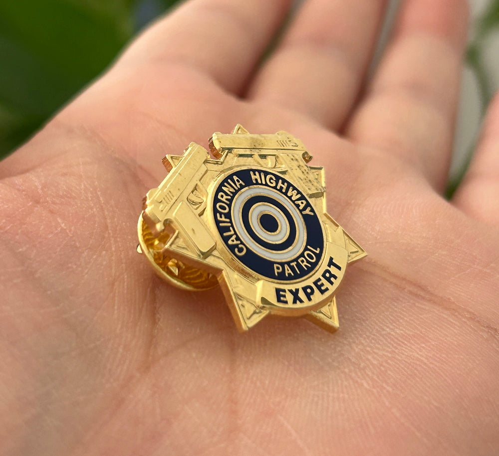 CHP California Highway Patrol EXPERT Shooting Lapel Pin