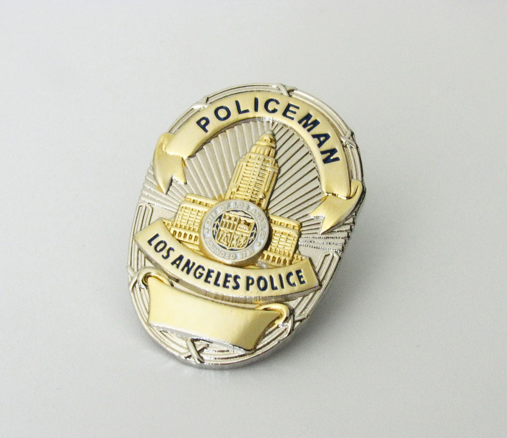 Badge de police américaine, broche de flic, épingle à revers, Mini Version (7 Styles en option)